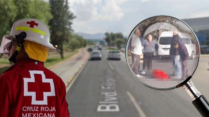 Atropellan a peatón en bulevar de Pachuca a metros de un puente peatonal