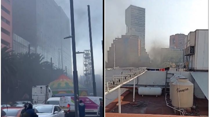 Se incendia edificio del ISSSTE sobre Paseo de la Reforma | VIDEO