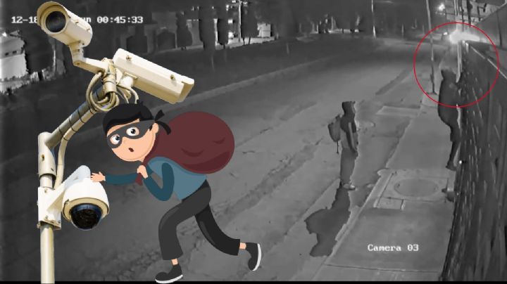 En segundos, roban cámaras de seguridad en domicilio de Pachuca I Video