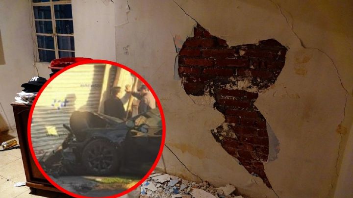 Choca camioneta Tesla contra negocio en CDMX; microsismos comprometen estabilidad de edificio