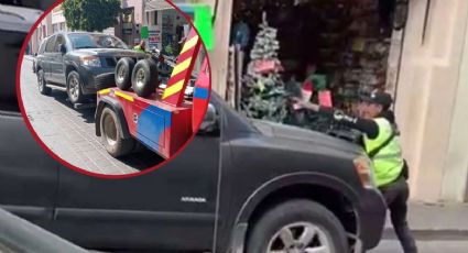 Intenta arrollar a agente vial en el centro de Celaya; es detenido | VIDEO