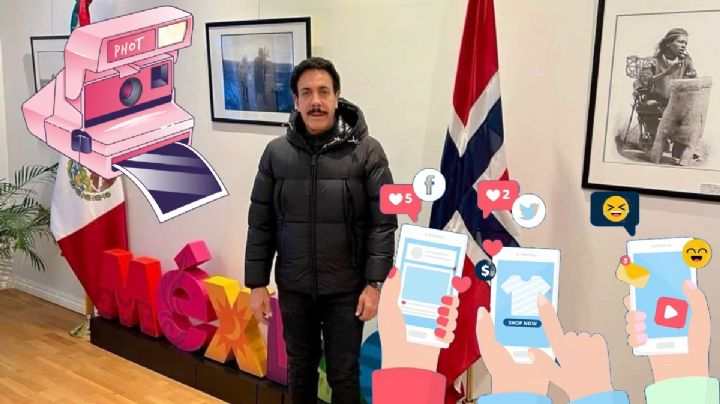 Desde Noruega, comparte Omar Fayad las primeras fotos; allá pasará la Navidad