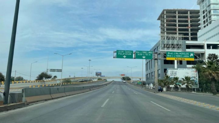 Inaudito: bulevar aeropuerto sin automóviles, León amanece como si todos se hubieran ido