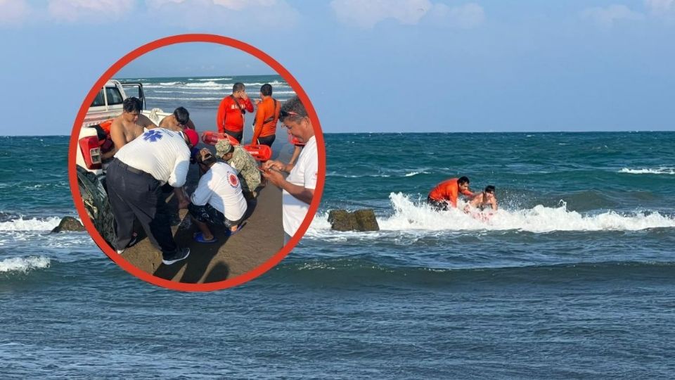 Rescate a bañistas de las playas de chachalacas