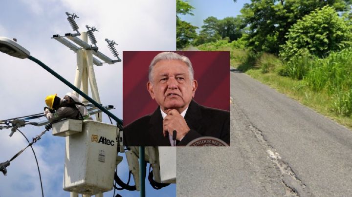 AMLO se compromete a mejorar red eléctrica y carretera de Tecolutla, Veracruz