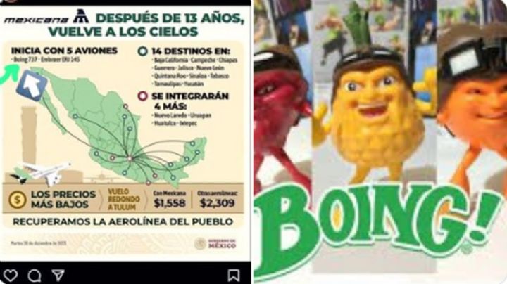 Mexicana de Aviación confunde Boeing con Boing y causa burlas