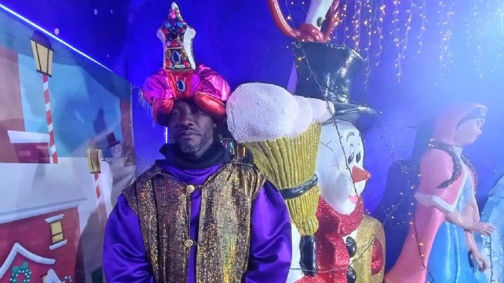 “Me pidieron ser rey mago y como quiero trabajar acepté”, migrante haitiano