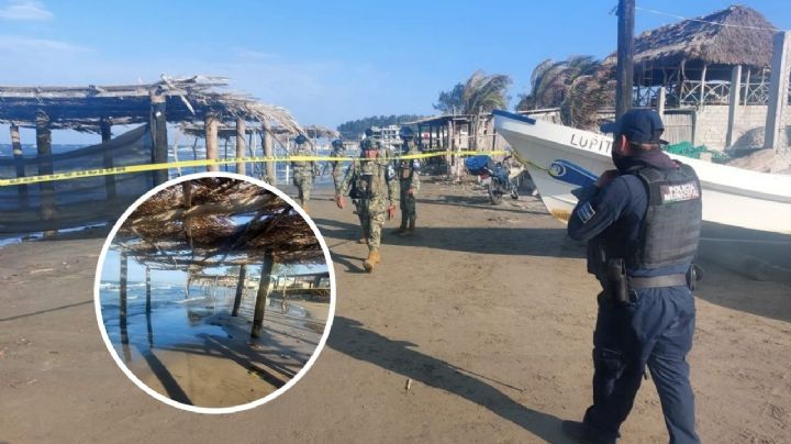 Frente a turistas, mar de Veracruz arroja cadáver a playa de Antón Lizardo, Alvarado
