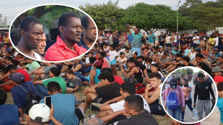 Caravana migrante choca con AMLO, “nosotros no somos una plaga” dicen