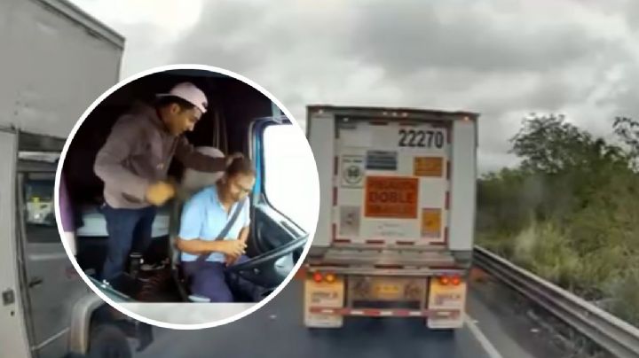 ”Apúrate o te voy a m4tar”: difunden video de asalto a tráiler en autopista de Veracruz