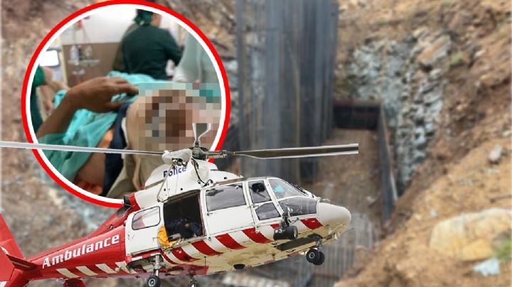 Trasladan en helicóptero a uno de los heridos de la Real del Monte-Huasca; ya hay investigaciones