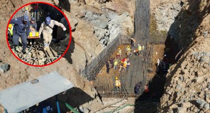 ¿Cuál es la empresa que construye el tramo Real del Monte-Huasca donde murió un trabajador?