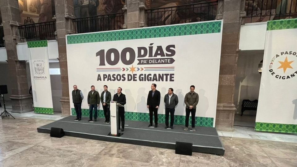 Presenta gobernador de Coahuila su plan de trabajo para los primeros 100 días de su administración, el cual incluye obras y acciones prioritarias dentro de los cinco ejes rectores de su administración
