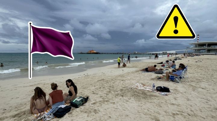 ¿Qué significa la bandera morada que colocaron en la playa de Jalisco? Este es el alarmante mensaje