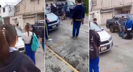 VIDEO | Otra campal en Puebla: estudiantes pelean, interviene padre de uno, armado