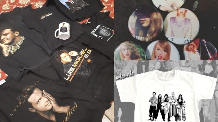 Aquí venden las playeras de conciertos a mitad de precio