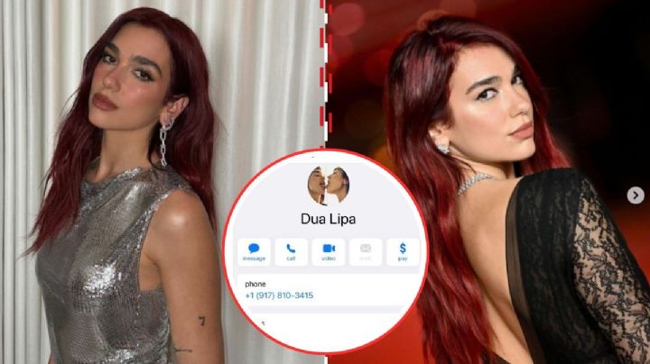 ¿Le llamarías? Dua Lipa comparte su número de celular