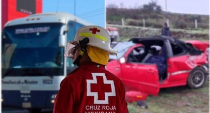 Autobús causa choque y Golf se va a un bordo, así este jueves accidentado en Hidalgo | FOTOS