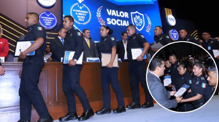 Por su valor y entrega reconocen a policías de León
