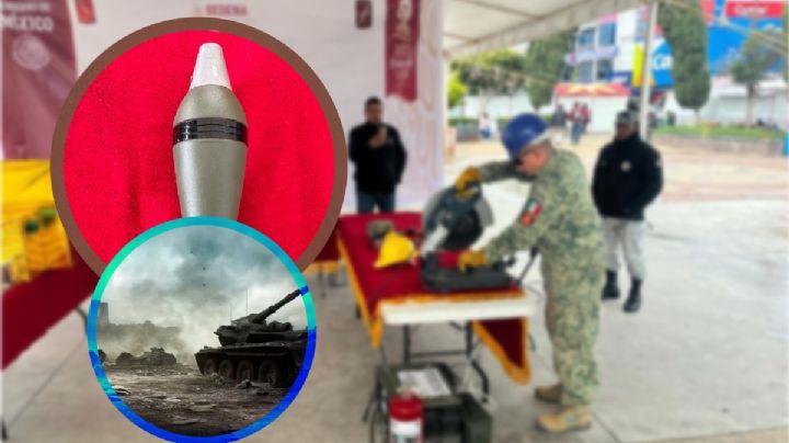 Una granada, usadas en la guerra, fue canjeada al Ejército por dinero en Hidalgo | FOTO