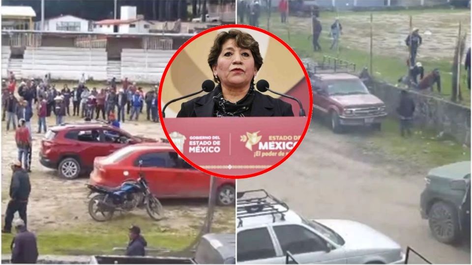 Delfina Gómez informa sobre el enfrentamiento entre pobladores y La Familia Michoacana
