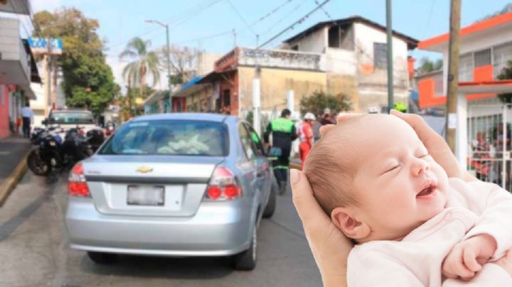 Mujer da a luz en su auto en pleno bulevar de Tulancingo; esposo la ayudó