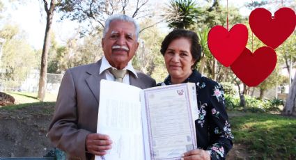 Rosa y Víctor se hicieron novios en un club para adultos mayores; este 14 de febrero se casaron en Pachuca