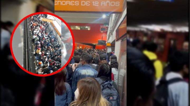 Metro CDMX: colapsa Línea 7, usuarios reportan máxima capacidad y retrasos de más de 20 minutos