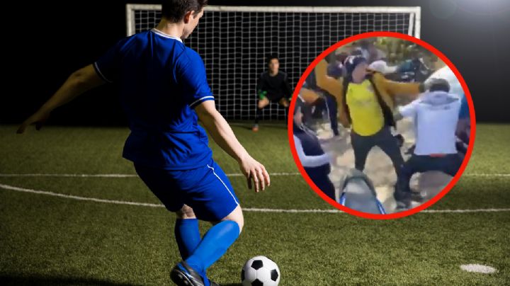 VIDEO | Partido de futbol termina en batalla campal en Omitlán