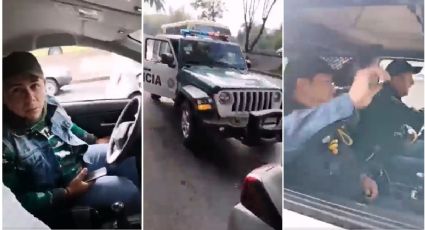 VIDEO: Cachan a policías de la CDMX extorsionando a conductor en Edomex