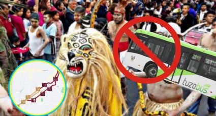 Por carnaval, estas son las estaciones del Tuzobús que estarán cerradas este sábado