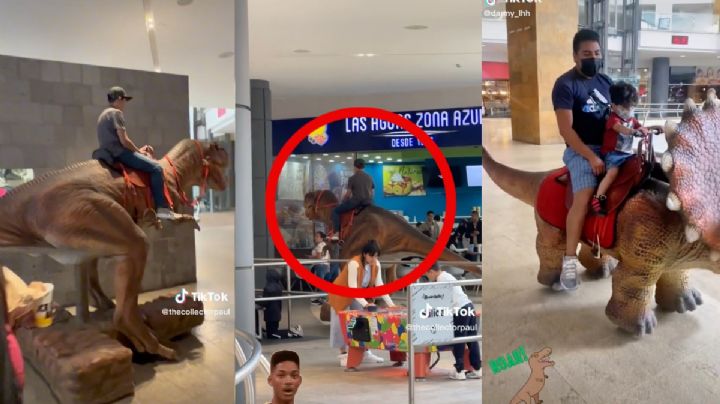 La plaza de la CDMX donde puedes montar dinosaurios gigantes