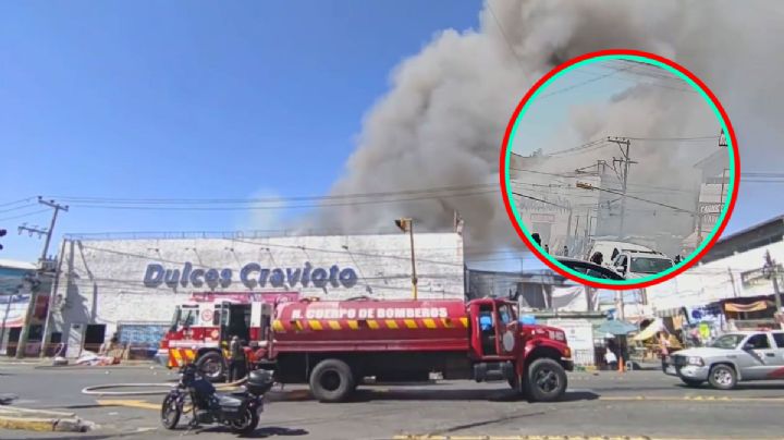 Sin lesionados en incendio de dulcería en Pachuca | FOTOS