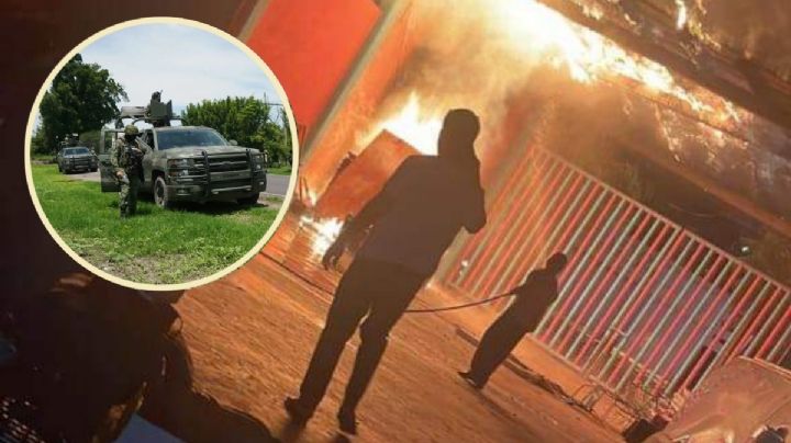 Grupo armado irrumpe en Tuzantla; queman vehículos, patrullas y una vivienda