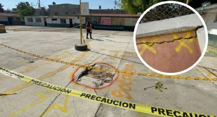 Primaria en Ecatepec se hunde en socavones, piden apoyo para reparación