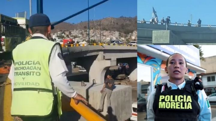 VIDEO: Una "chela" salva la vida a joven antes de tirarse de un puente