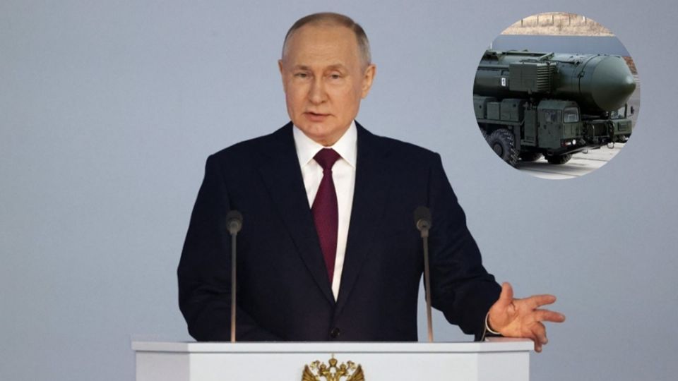 En su discurso Putin repitió una y otra vez que la culpa de la guerra en Ucrania es de Occidente