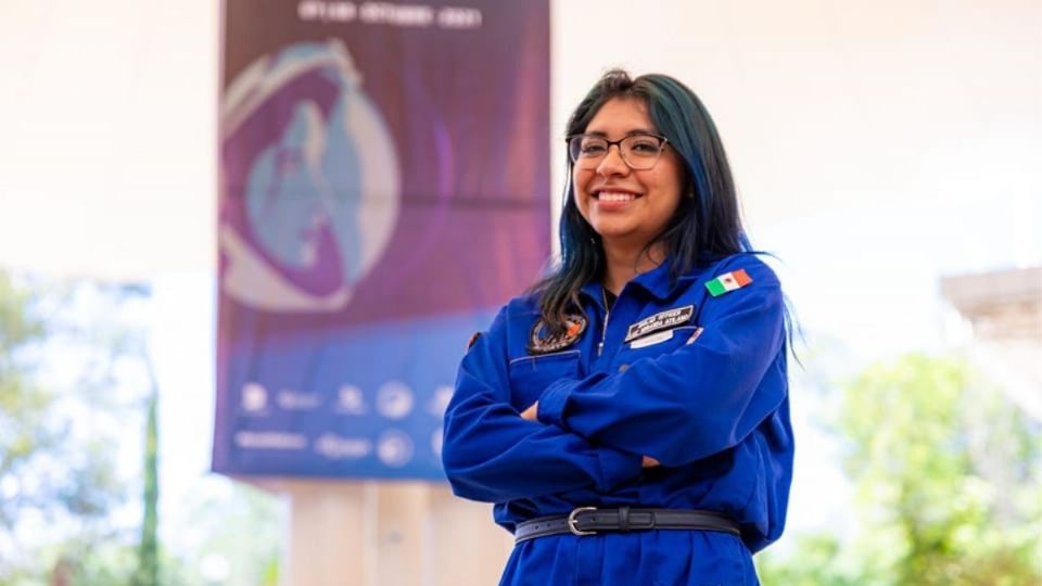 Miranda es la astronauta más joven de México y originaria del norte de Veracruz