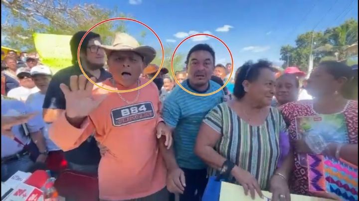 VIDEO: Agreden a periodistas grupos de choque en Sitilpech, Yucatán