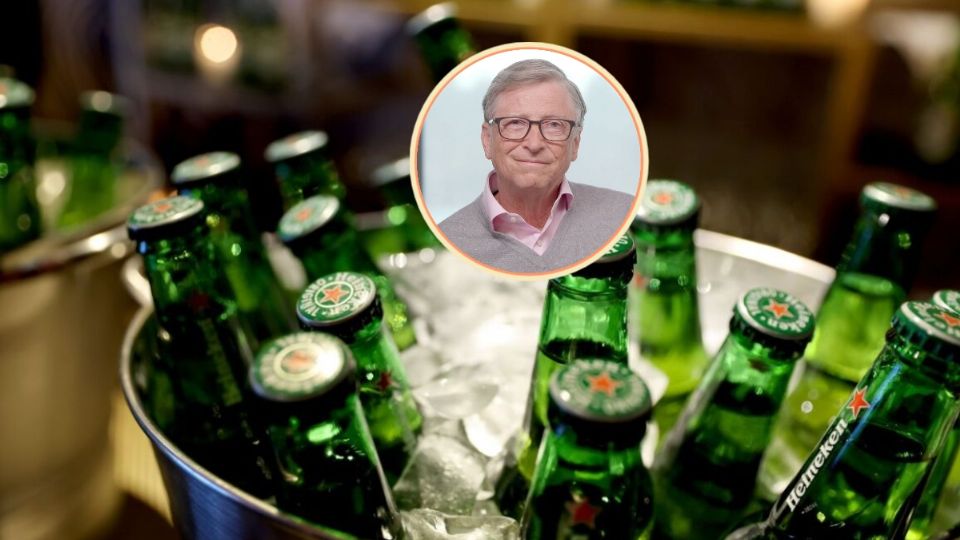 El multimillonario Bill Gates compró una participación en el gigante neerlandés de bebidas Heineken Holding