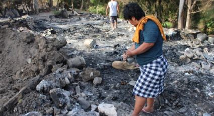 Doble tragedia: familias pierden casas en incendio y serán desalojados de predio