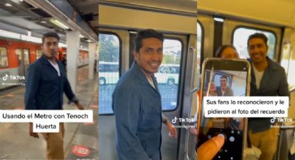 VIDEO: Namor se pasea en el Metro; admiradores reconocen a Tenoch