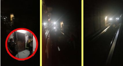 VIDEO: usuarios desalojan tren en túnel de Línea 9 del Metro por falla eléctrica