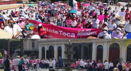 Marchan en defensa del INE en estos municipios de Veracruz