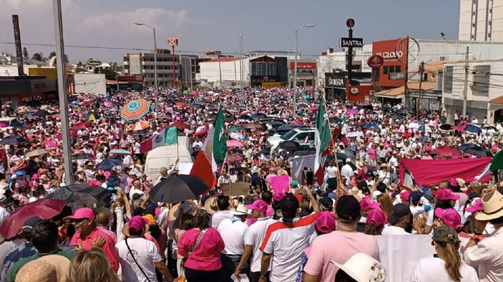 No al plan B, claman en marcha por el INE en Veracruz-Boca del Río