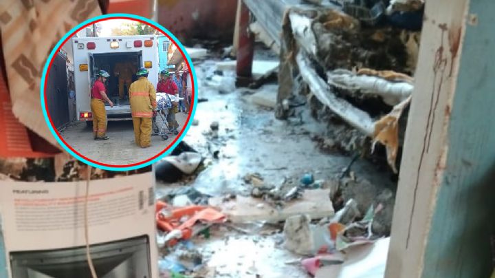 Hombre manipulaba cohetón en casa que rentaba y le explota | FOTOS