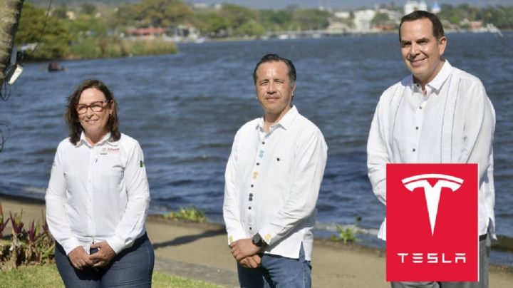 Cuitláhuac presenta plan Tesla en Veracruz… y se saca foto con Nahle