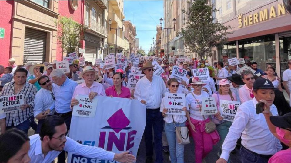 En la marcha participaron entre otros Adrián LeBarón, Vicente Fox, Carlos Medina Plascencia, Luis Ernesto Ayala, Alejandra Gutiérrez Campos, Román Cifuentes  y Eduardo López Mares.