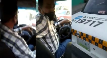 VIDEO: Taxista amenaza con pistola a pasajera y la obliga a bajarse del auto