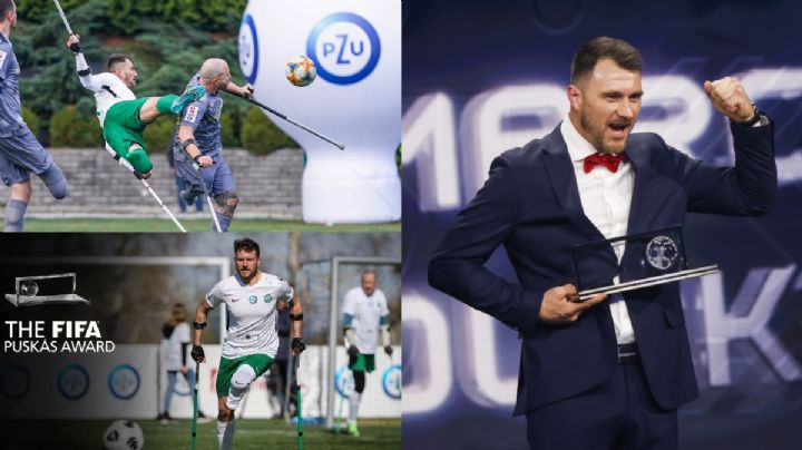 La historia de Marcin Oleksy, jugador amputado que ganó el Puskas a mejor gol del año en The Best
